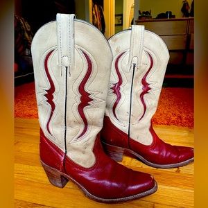 Frye Suede & Alligator cowgirl boots